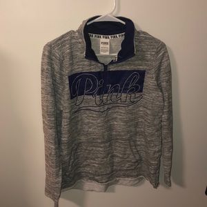 Grey and purple quarter zip from Pink